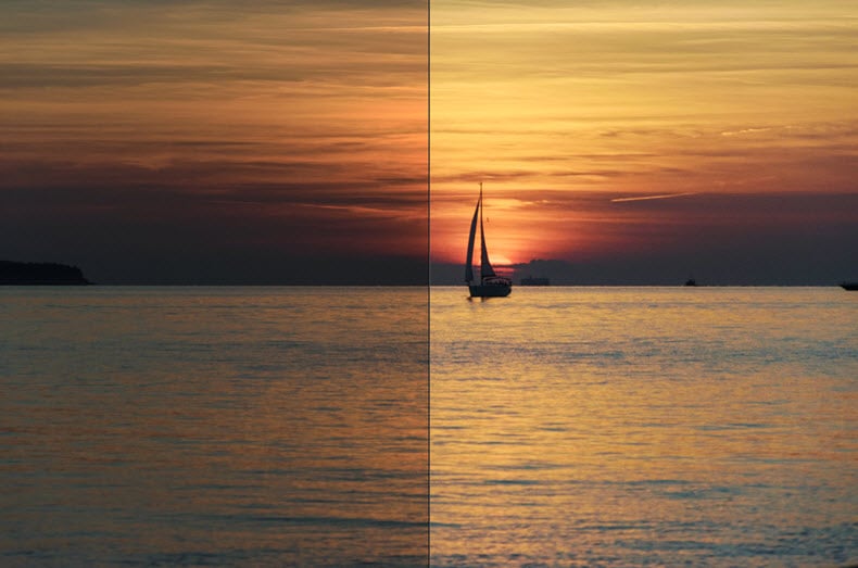 Photo Studio 12.2 - correction auto IA avant après